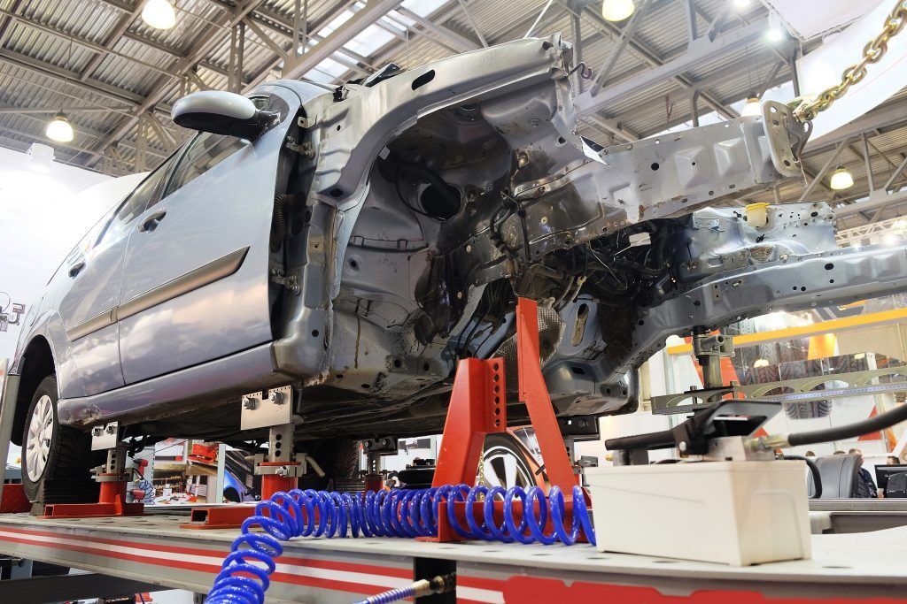 auto-body-shop-1 collision repair services car on frame