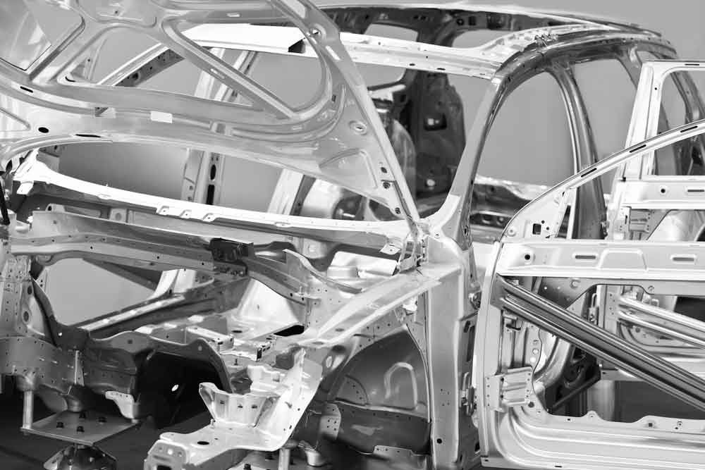 aluminum-repair collision repair car frame